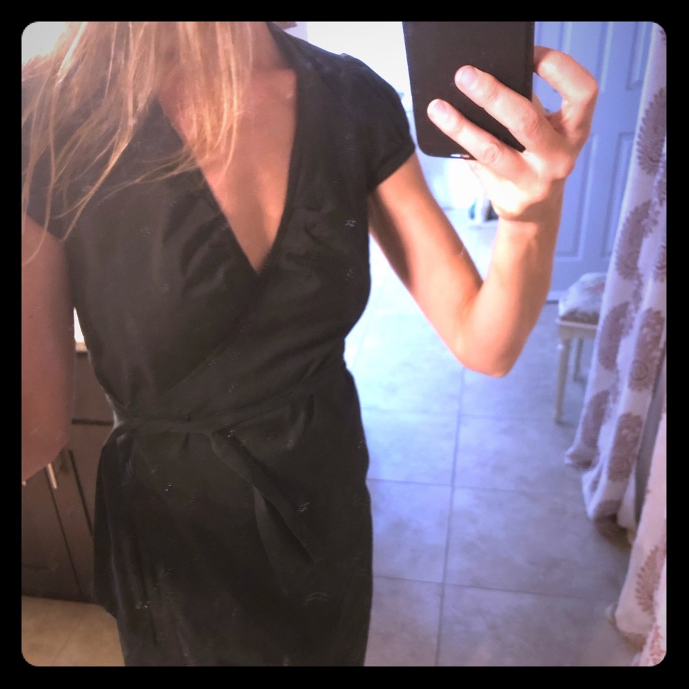 Wrap around Black Cocktail dress by Express